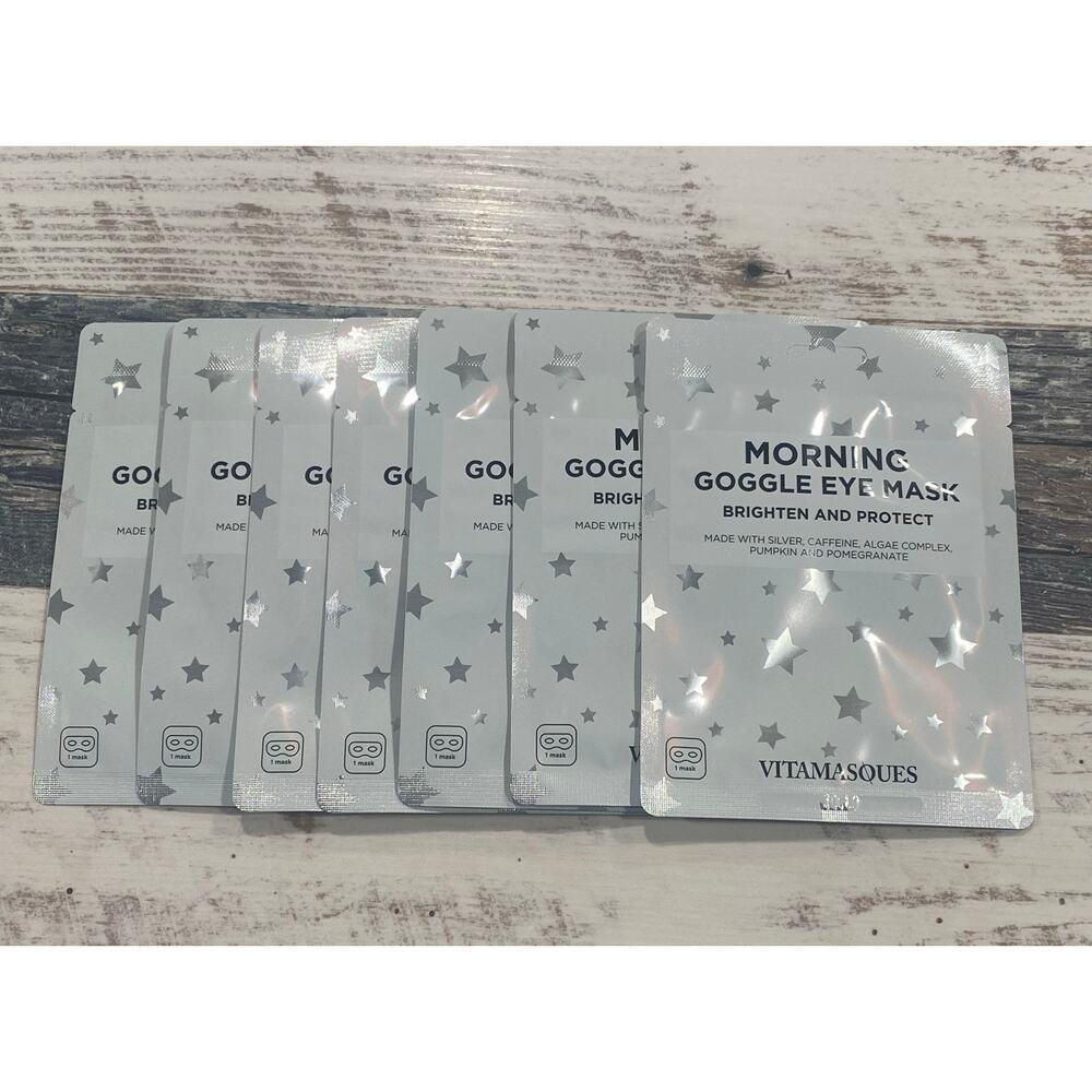 Vitamasque Morning Goggle Eye Mask, Brighten and Protect Bundle of 7
